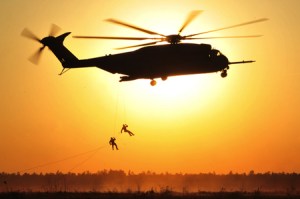 CH-53E Spec Ops Rappelling